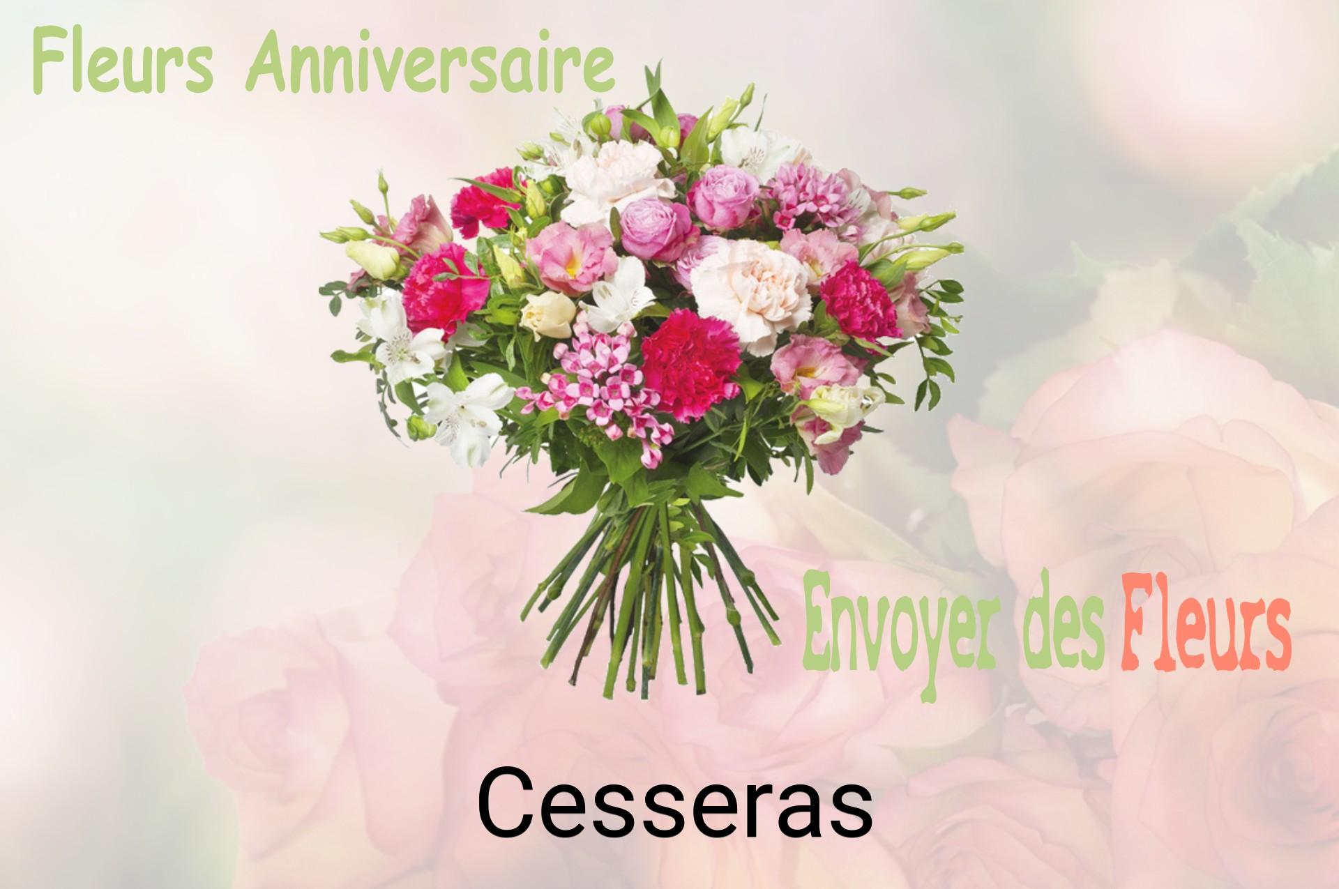 Bouquet de fleurs d’anniversaire livré à Cesseras
