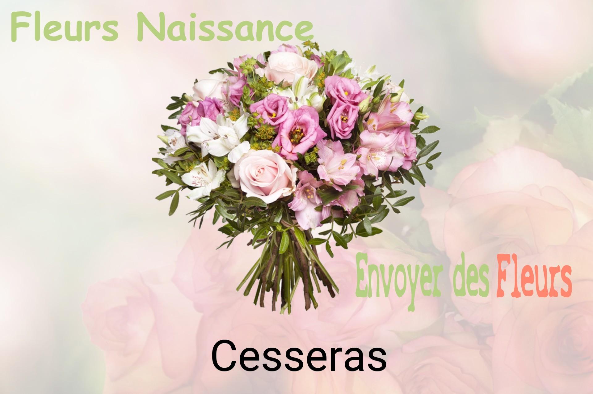 Bouquet de fleurs de naissance livré à Cesseras